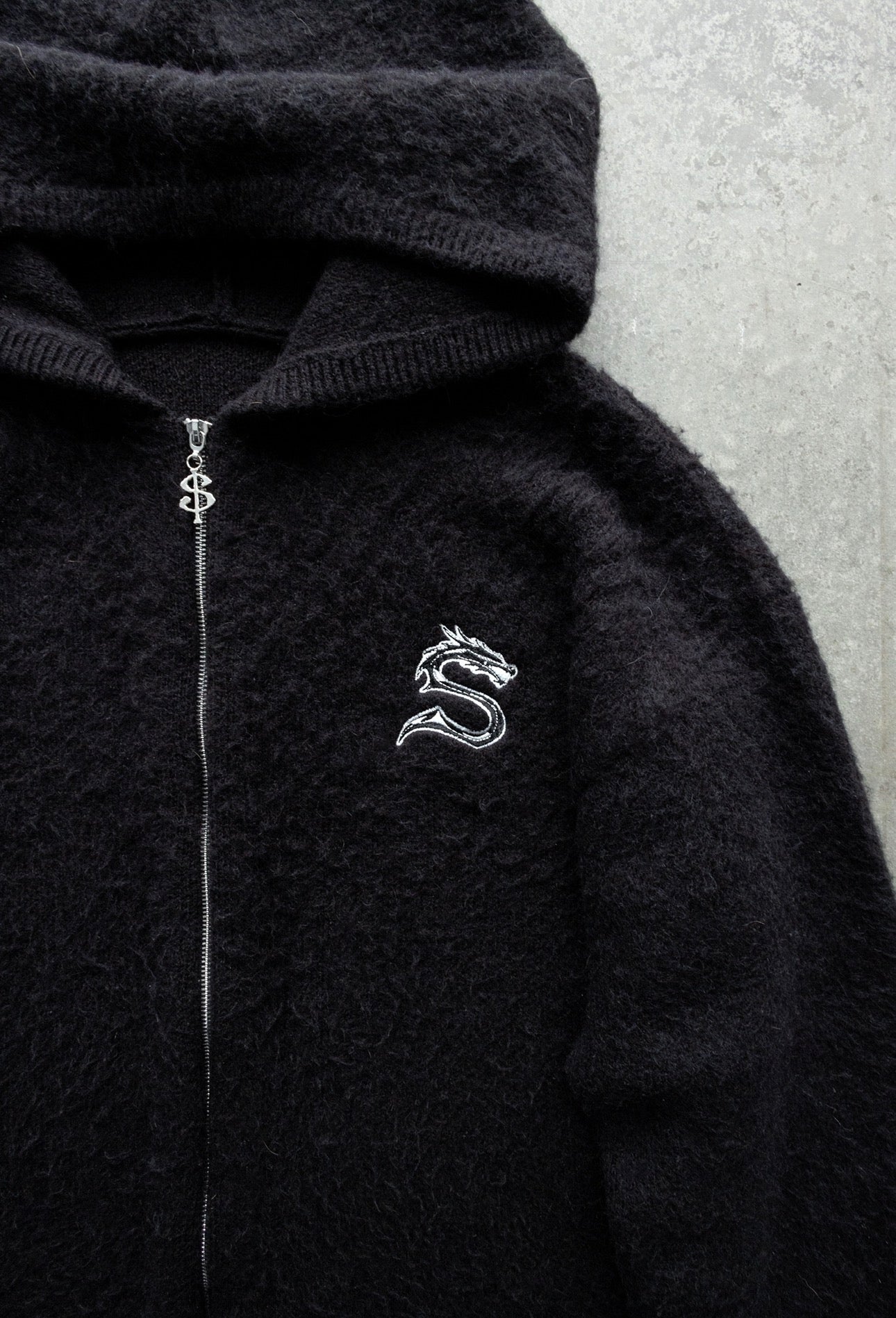Secret Mohair Zip-Up