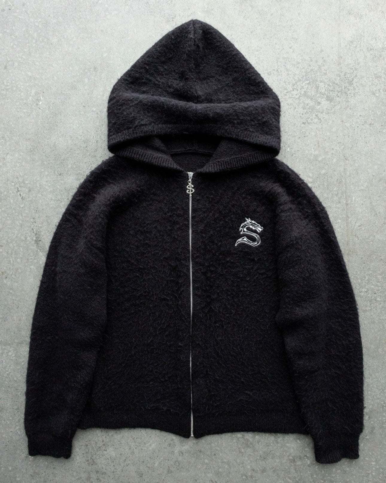 Secret Mohair Zip-Up